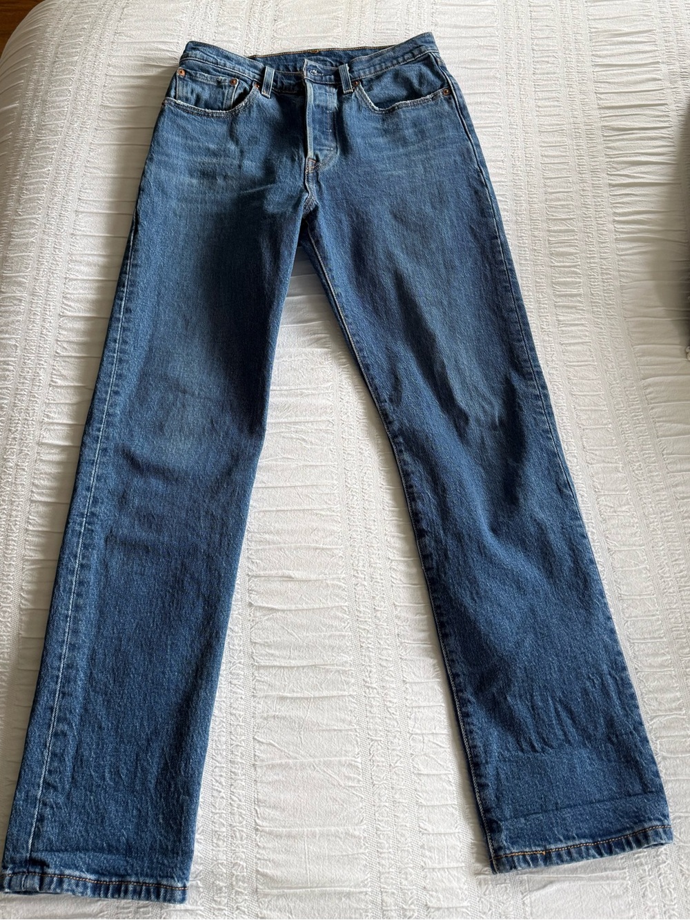 Levi's 501s in dark wash